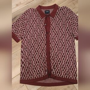 Abercrombie & Fitch Burgundy Knit Sweater Medium
